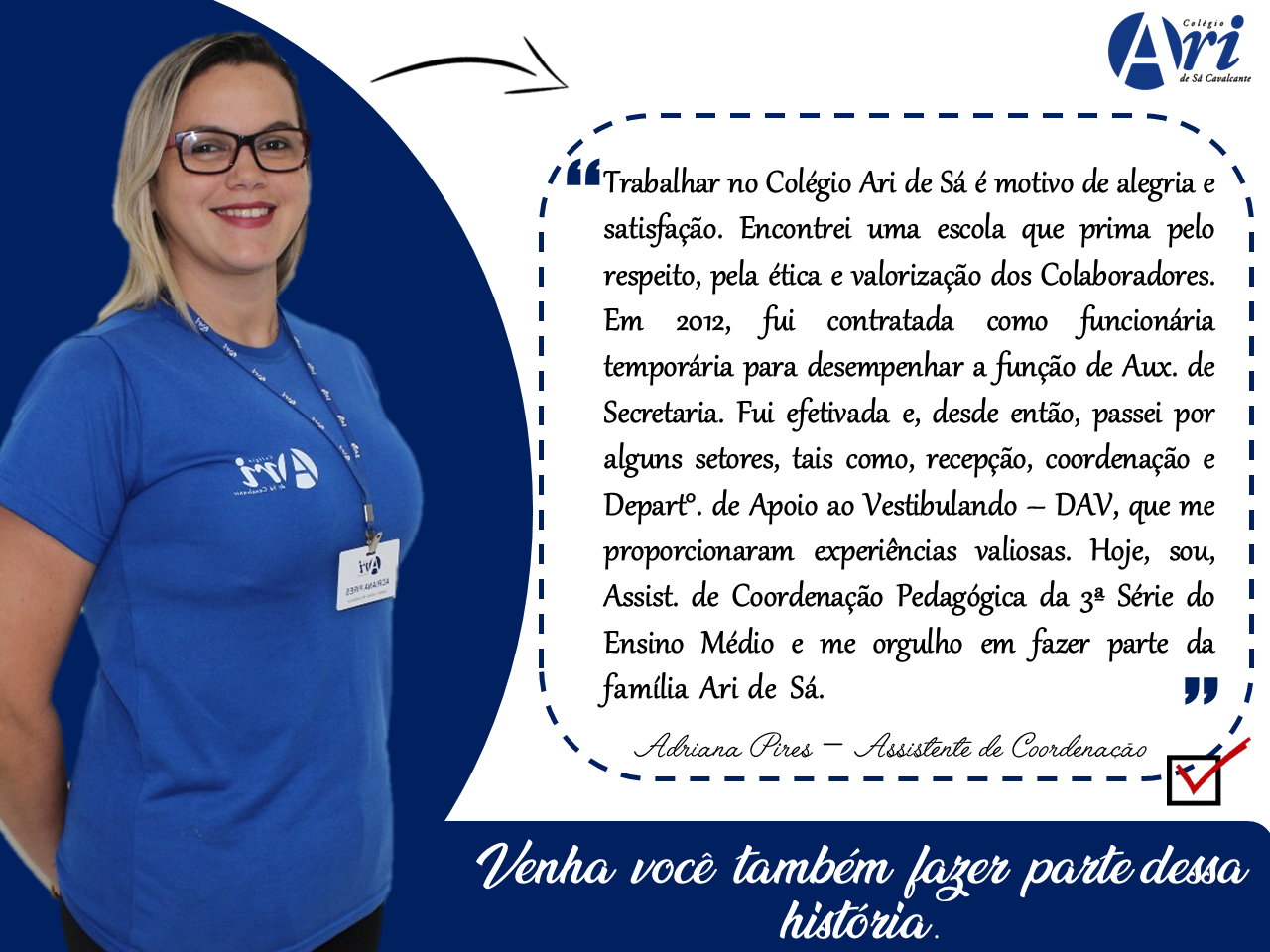 EU FAÇO PARTE – ADRIANA PIRES