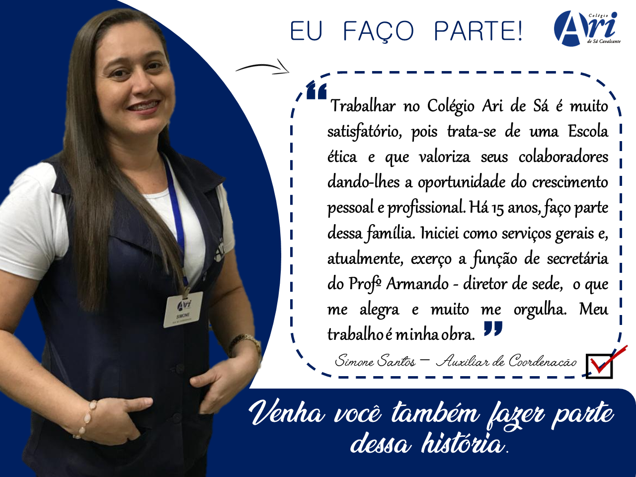 EU FAÇO PARTE – SIMONE SANTOS