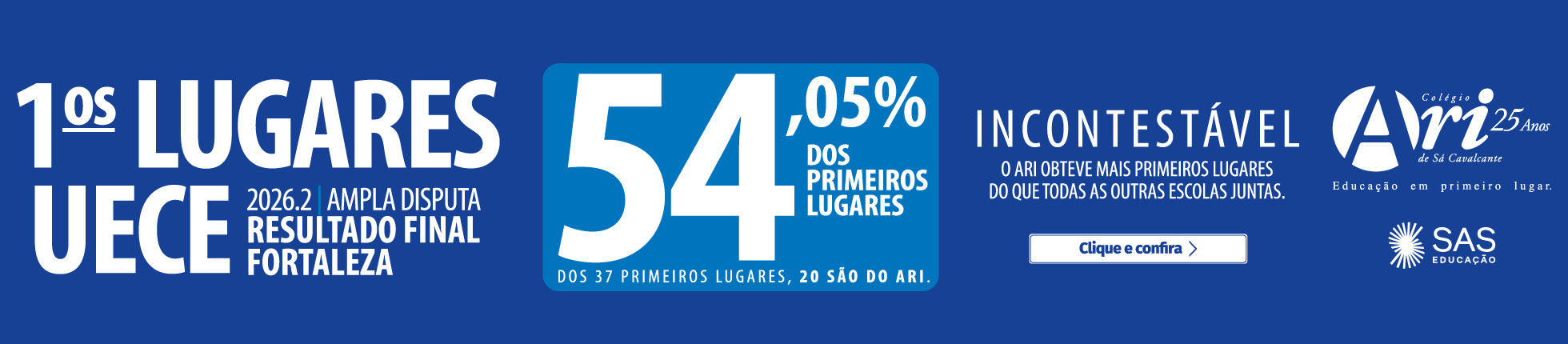 1º LUGARES UECE 2026.2